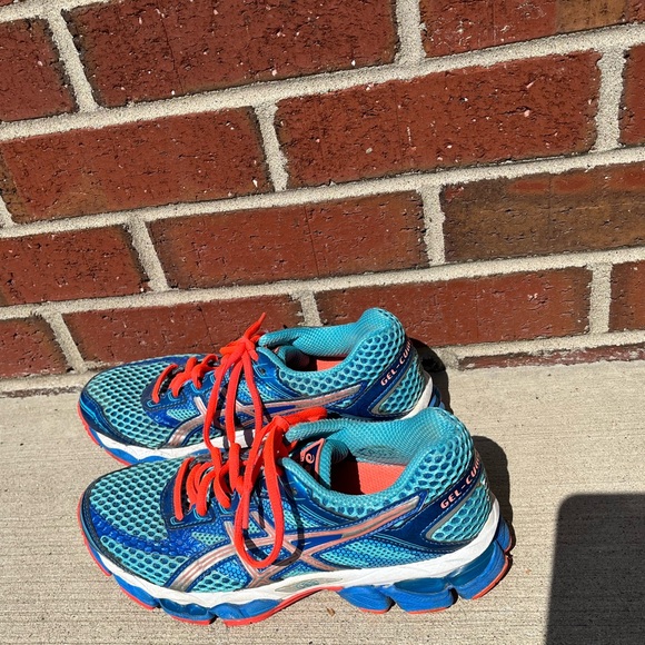 Asics Gel Cumulus 15 Women's Size US 6.5 Shoes Blue Pink Turquoise - Picture 5 of 8